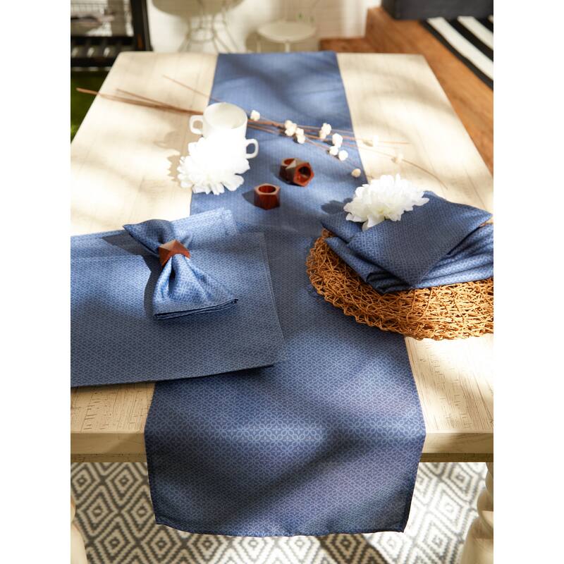 DII Stone Tonal Lattice Print Outdoor Placemat (Set of 6)
