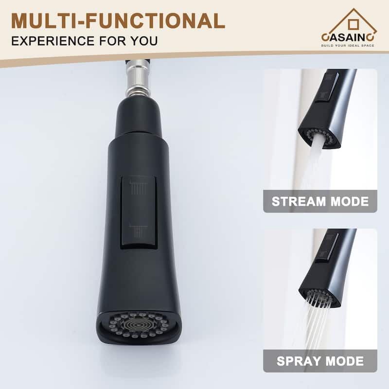 Single Handle Pull-Down Sprayer Kitchen Faucet