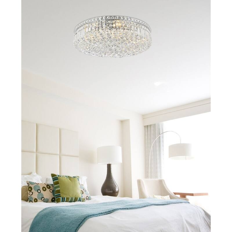 Graham 9-light 24-inch Flush-Mount Chandelier - 24 Inch
