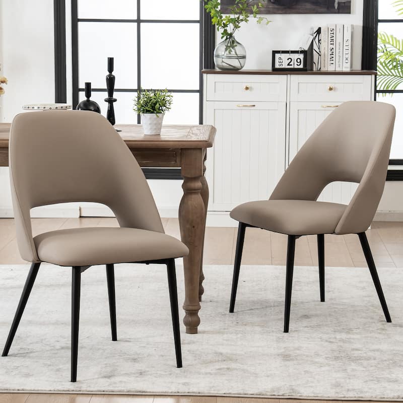 Modern Dining Chairs Set of 2 Armless Chairs 22.83"Wx22.05"Dx34.65" H