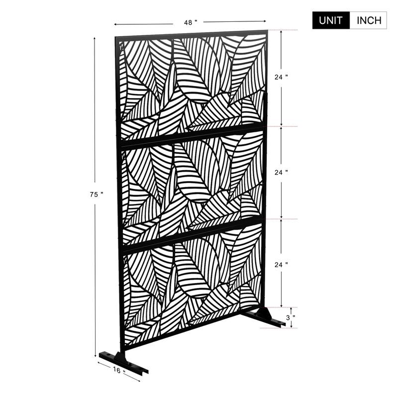 Privacy Screen Free Standing Leaf