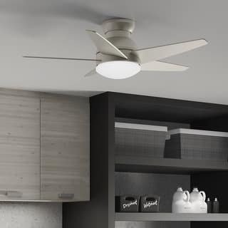 Casablanca 44" Isotope Low Profile Ceiling Fan with LED Light Kit and Wall Control