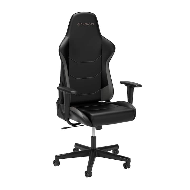 RESPAWN 110 Ergonomic Gaming Chair - Racing Style High Back PC Computer Desk Office Chair - Grey/Black