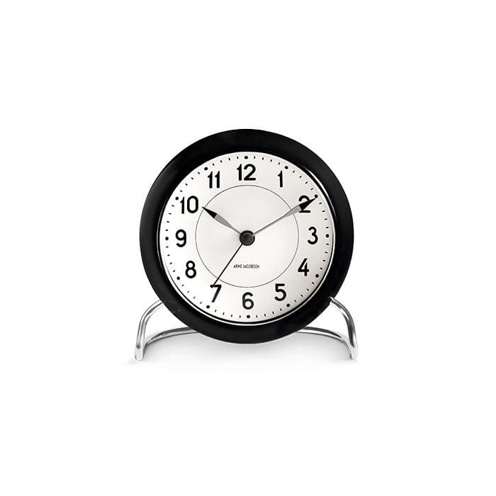Arne Jacobsen Station Table Clock, Ø: 4.3"