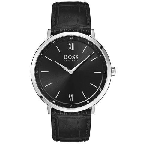 Hugo Boss Men's Black dial Watch - One Size