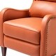 preview thumbnail 138 of 166, Brigida Multifunctional Modern Genuine Leather Nailhead Trim Recliner with Adjustable Footrest Set of 2 by HULALA HOME