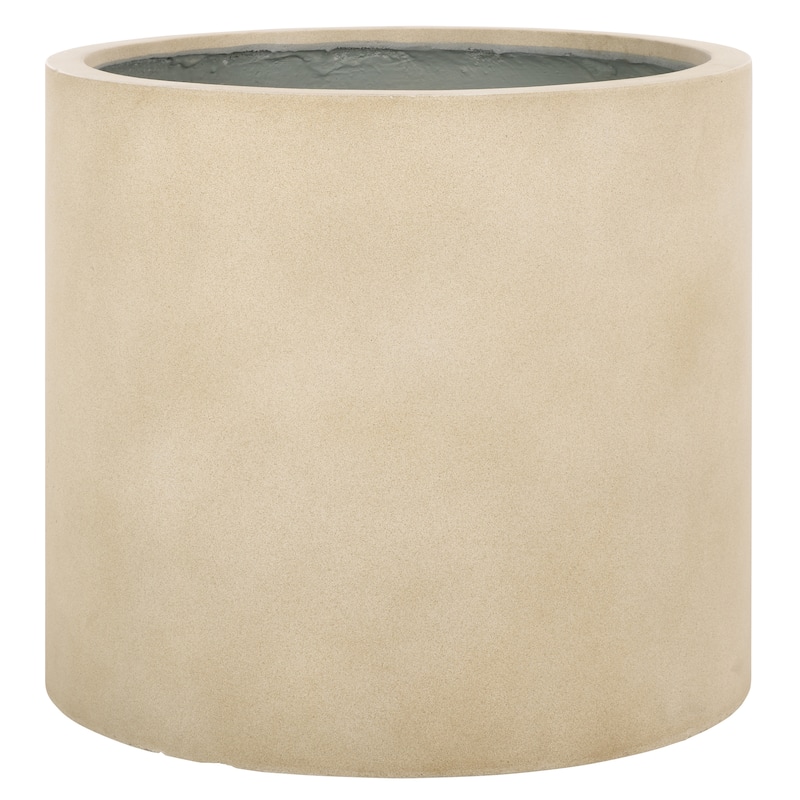 SAFAVIEH Outdoor Daijah Black Planter - 22"W x 22"D x 19"H