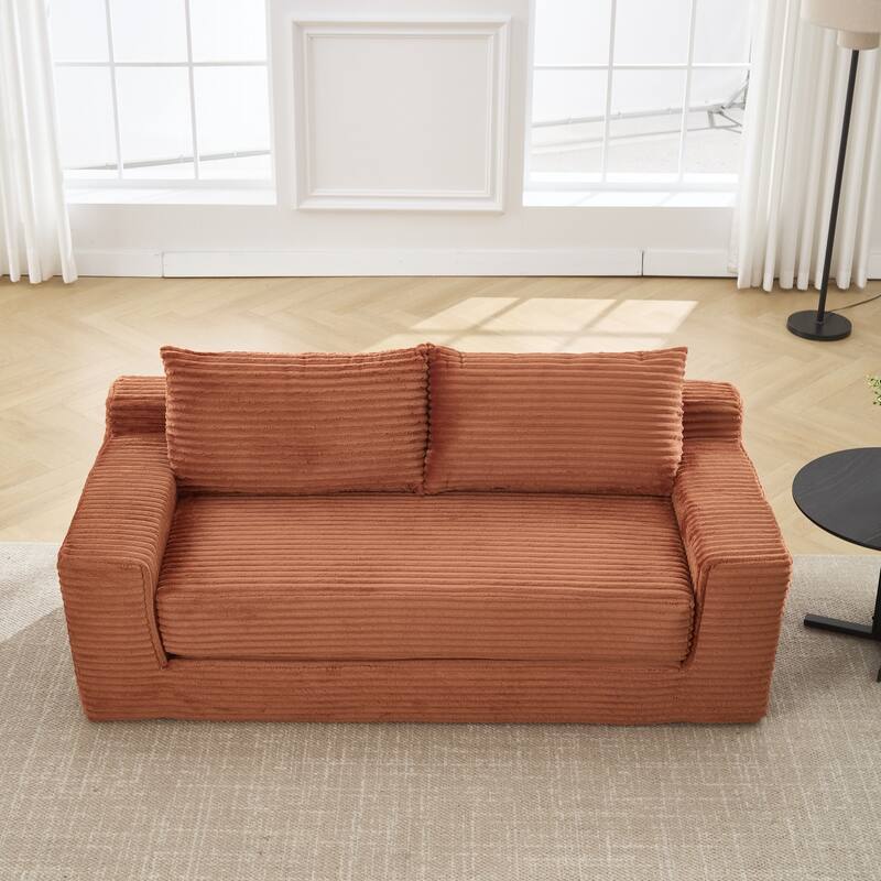 Sofa 70-in Casual Orange 2 -seater Loveseat - 8' x 10'