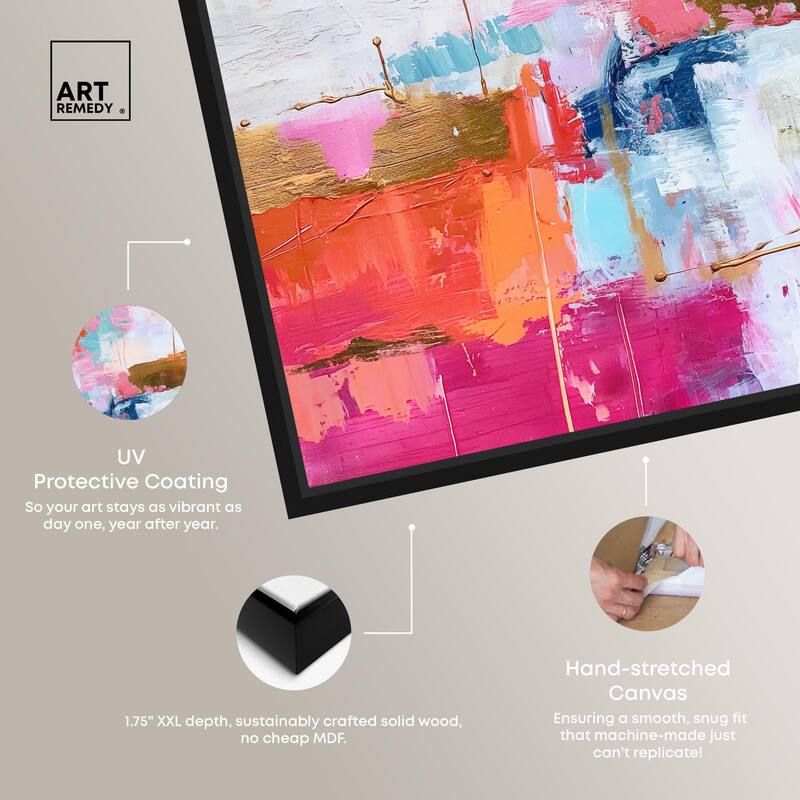 Exuberant Hues II Canvas by Art Remedy