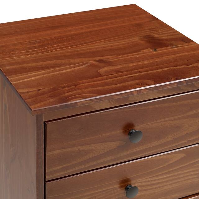 Middlebrook Bullrushes Solid Wood 3-Drawer Nightstand, Set of 2