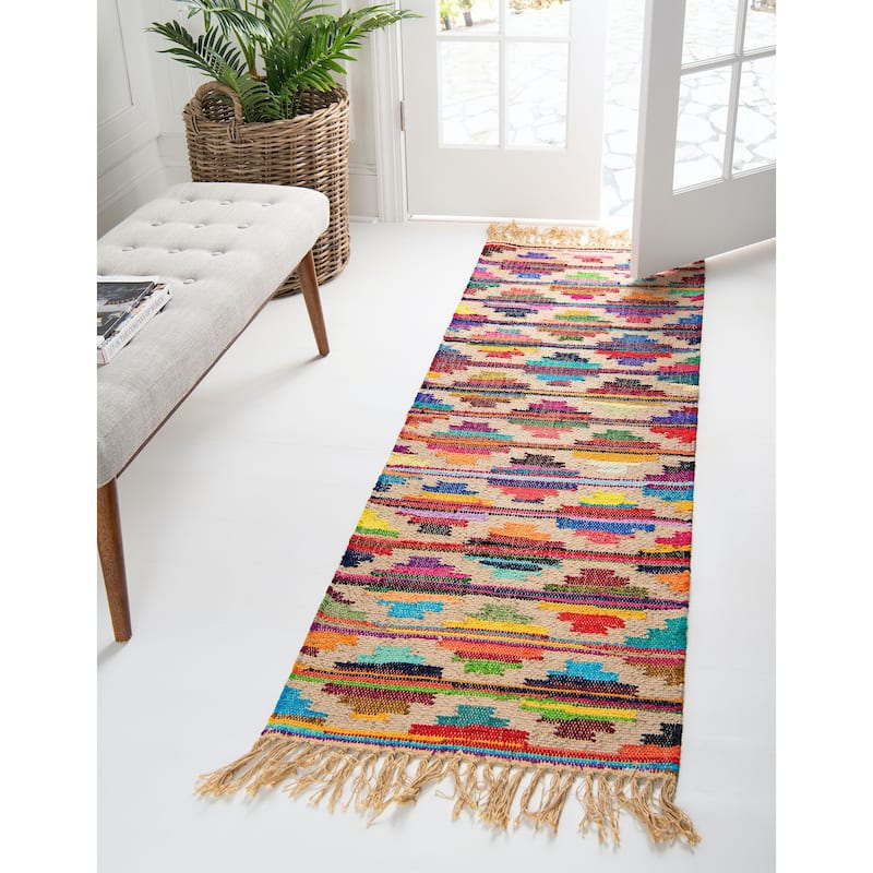 Contemporary Octiane Collection Area Rug - 2'2"x6' - Multi-Beige