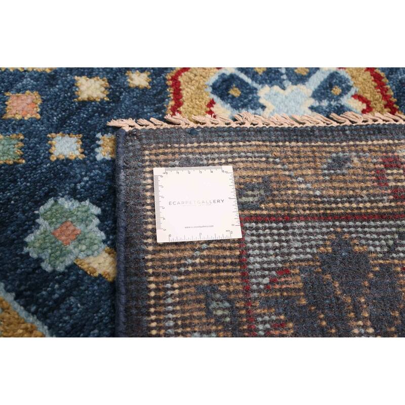 ECARPETGALLERY Hand-knotted Modern Oushak Navy Wool Rug - 8'0 x 10'1