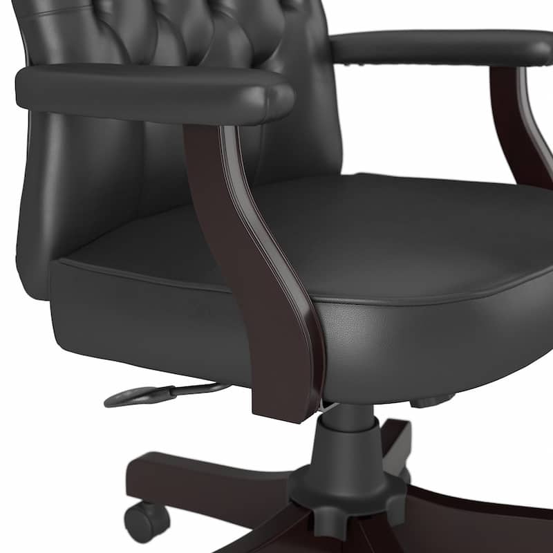 Key West High Back Tufted Office Chair with Arms by Bush Furniture