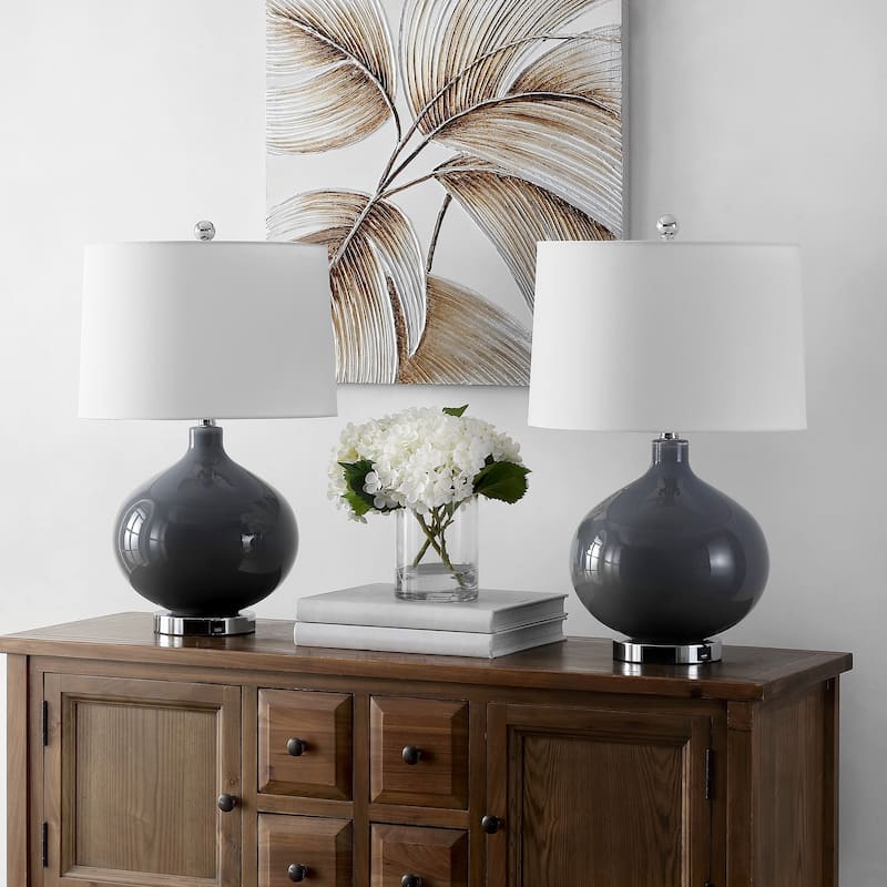 SAFAVIEH Lighting Masera 25-inch LED Table Lamp (Set of 2). - 15"W x 15"D x 25"H