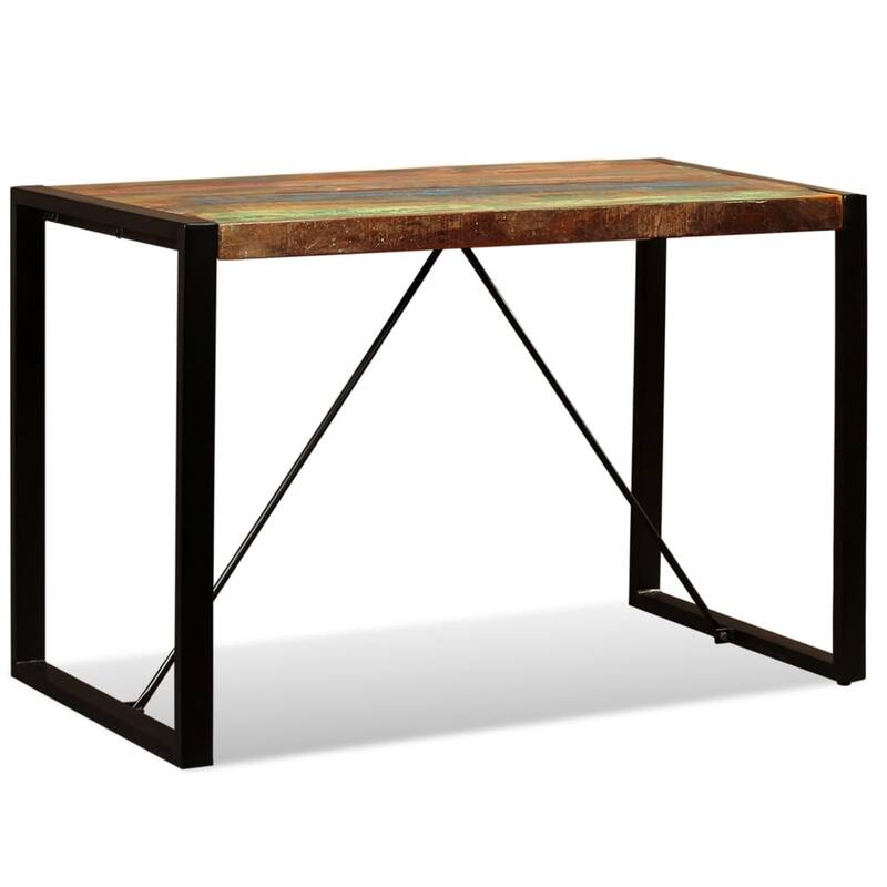 vidaXL Dining Table Solid Reclaimed Wood 47.2" - Multi