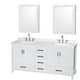 Option White, Chrome Trim, Giotto Quartz Top