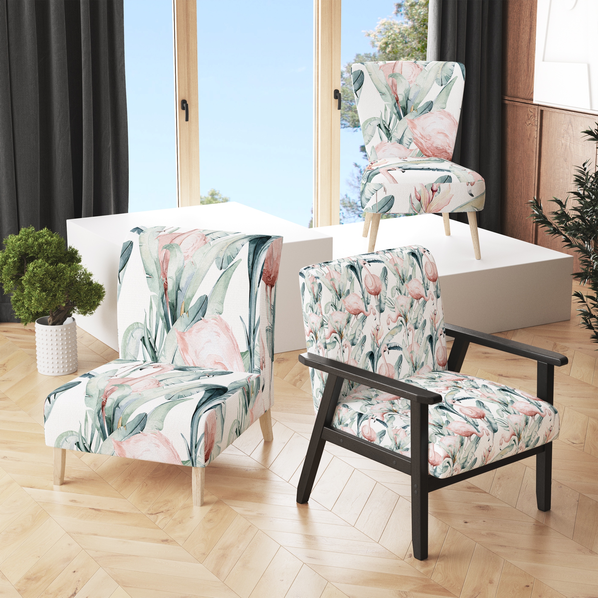 Ikea floral armchair discount