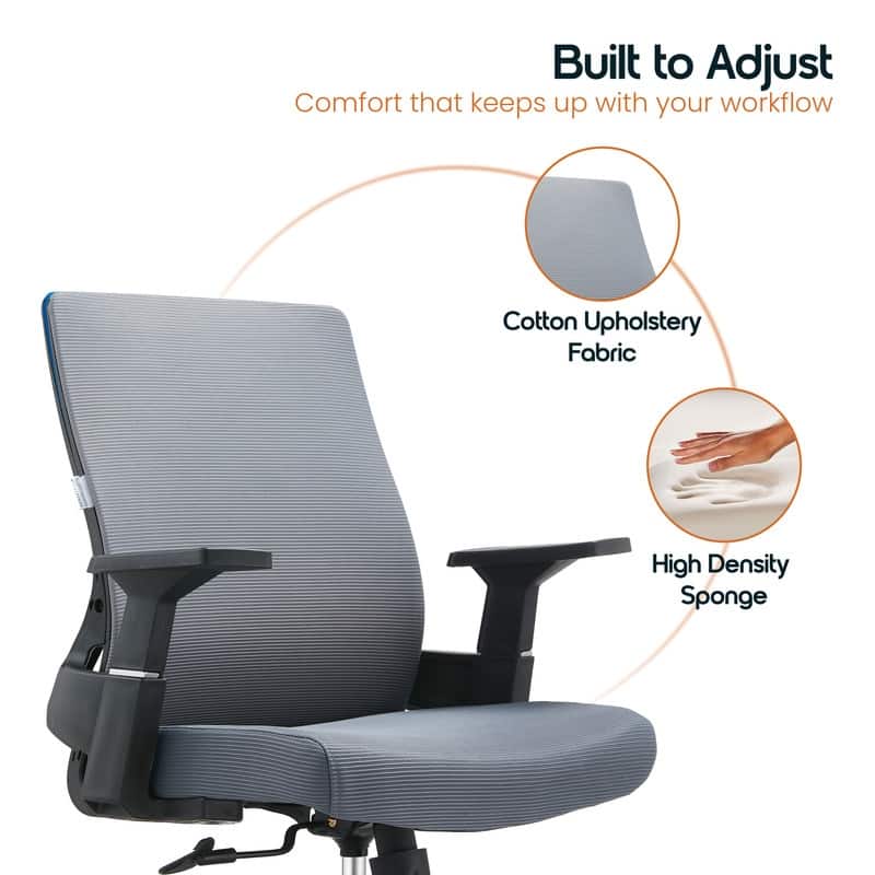 Brio Ergonomic Executive Office Conference Chair with Adjustable Height, Adjustable Arms, and Swivel Computer Home Office Chair