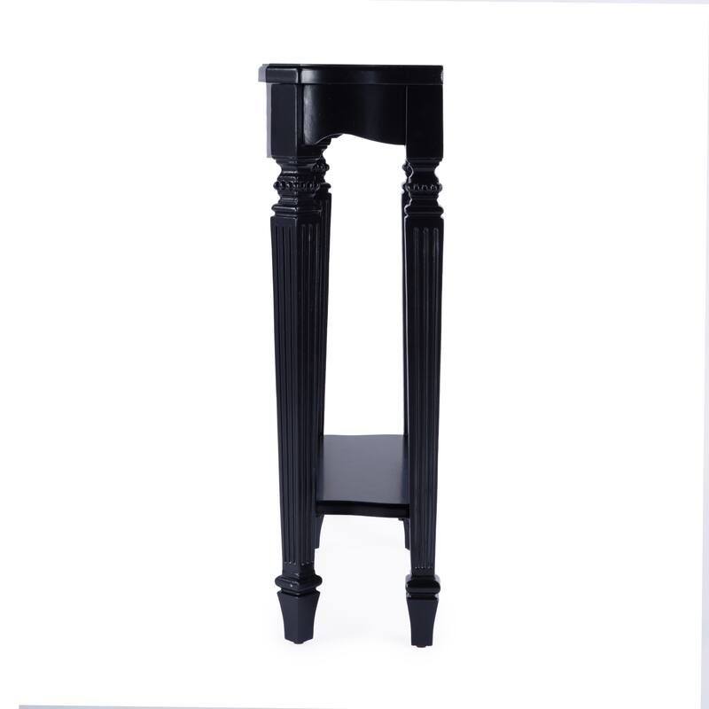 Cheshire 22 in. W Rectangular Wood Ballerina Console Table with Open Shelf