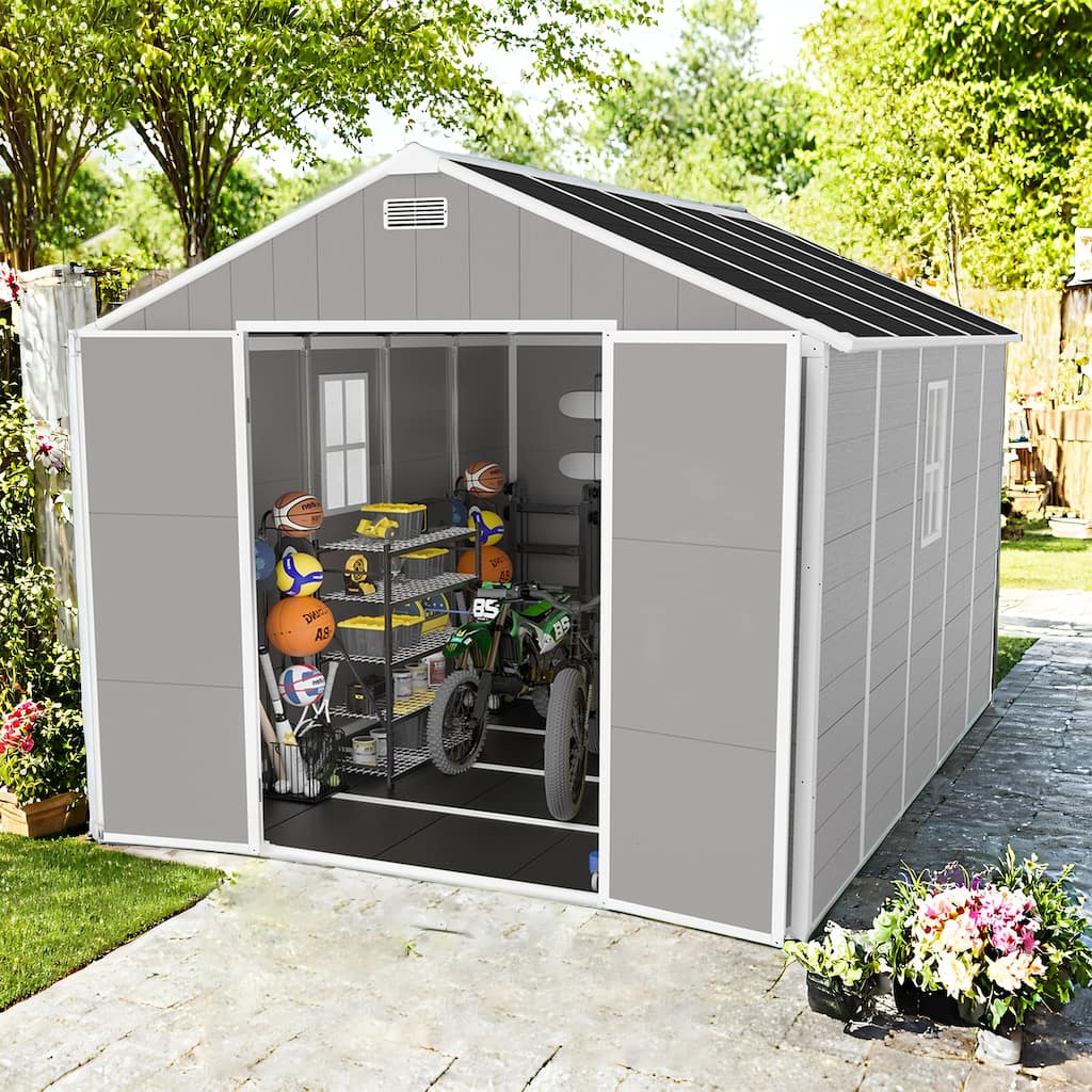 8×10ft High-Quality Resin Storage Shed, Durable, Spacious and Weatherproof
