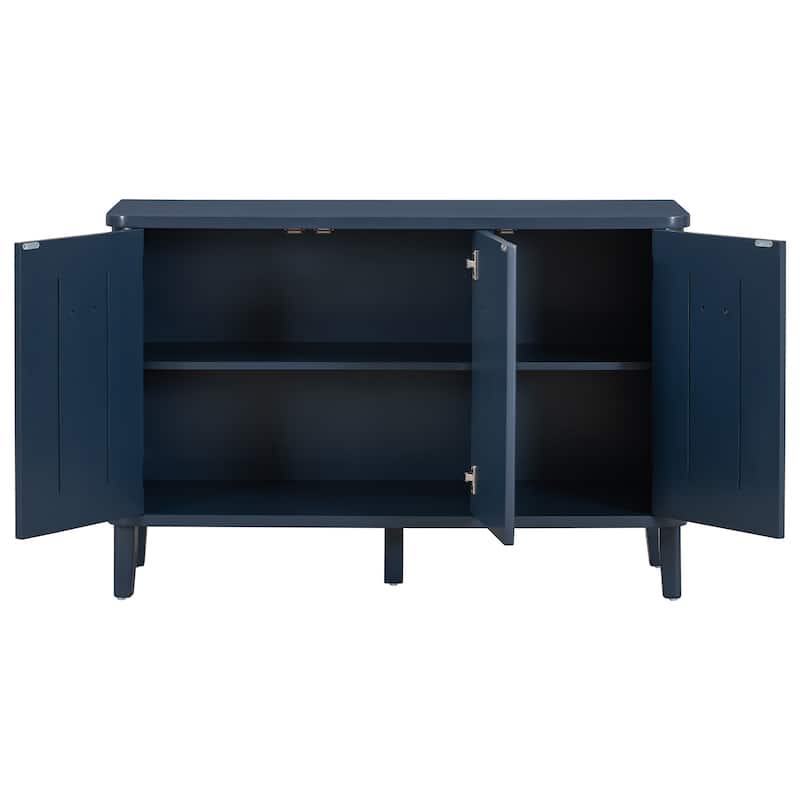Mandschuric Cabinet with Three Acacia Solid Doors