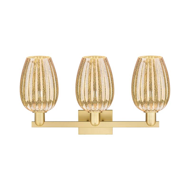 Innovations Lighting Downtown Urban - Preston - 3 Light 26" Flute Shade Bath Vanity Light