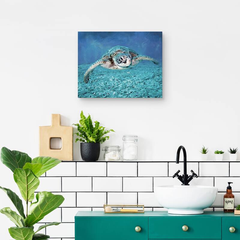 Sea Turtle by Studio Arts Canvas Art Print by Studio Arts Canvas Art Print