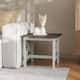 Option Acacia Gray Top/Rustic White Frame