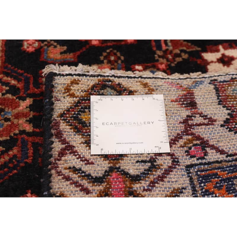 ECARPETGALLERY Hand-knotted Andelz Dark Navy Wool Rug - 3'5 x 9'8