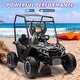 preview thumbnail 3 of 13, 24V Kids Ride On Utv, 2 Seater 4WD Electric Truck with Sun Shade