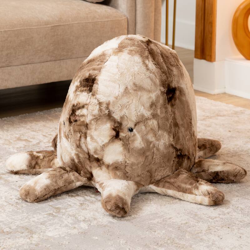 Raven-Symone Huggy the Octopus Sea Buddy Large Kids Stuffed Animal Bean Bag and Pouf