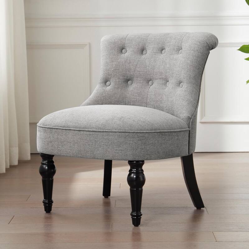 Tufted Upholstered Accent Chairs Set of 2
