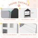 preview thumbnail 10 of 19, Playhouse Kids Bookshelf with Chalkboard and Whiteboard for 3-6 Years-Gray