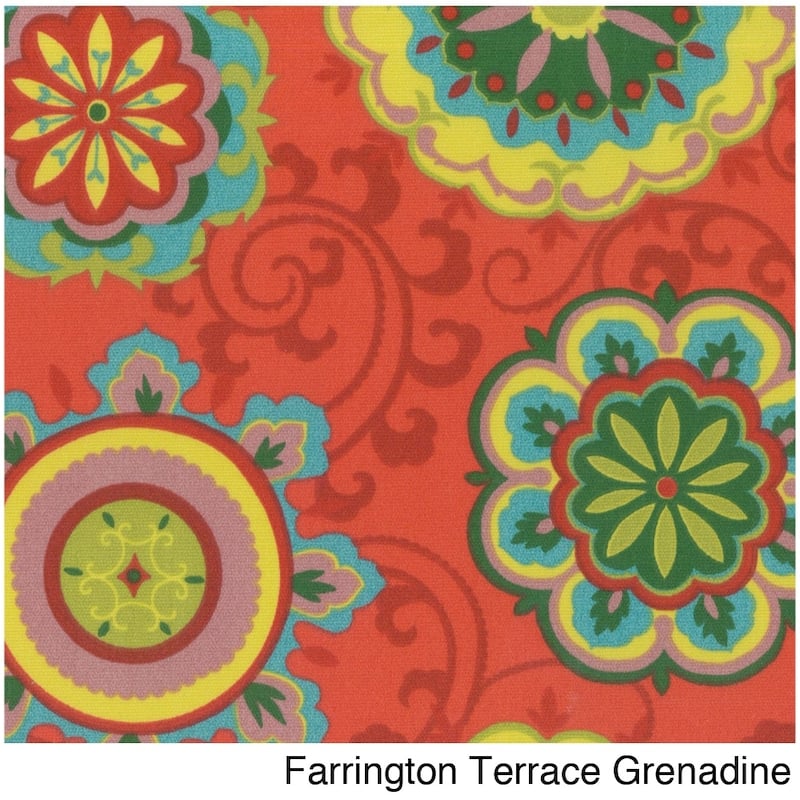 International Caravan Bali Double Papasan Chair with Cushion - Farrington Terrace Grenadine
