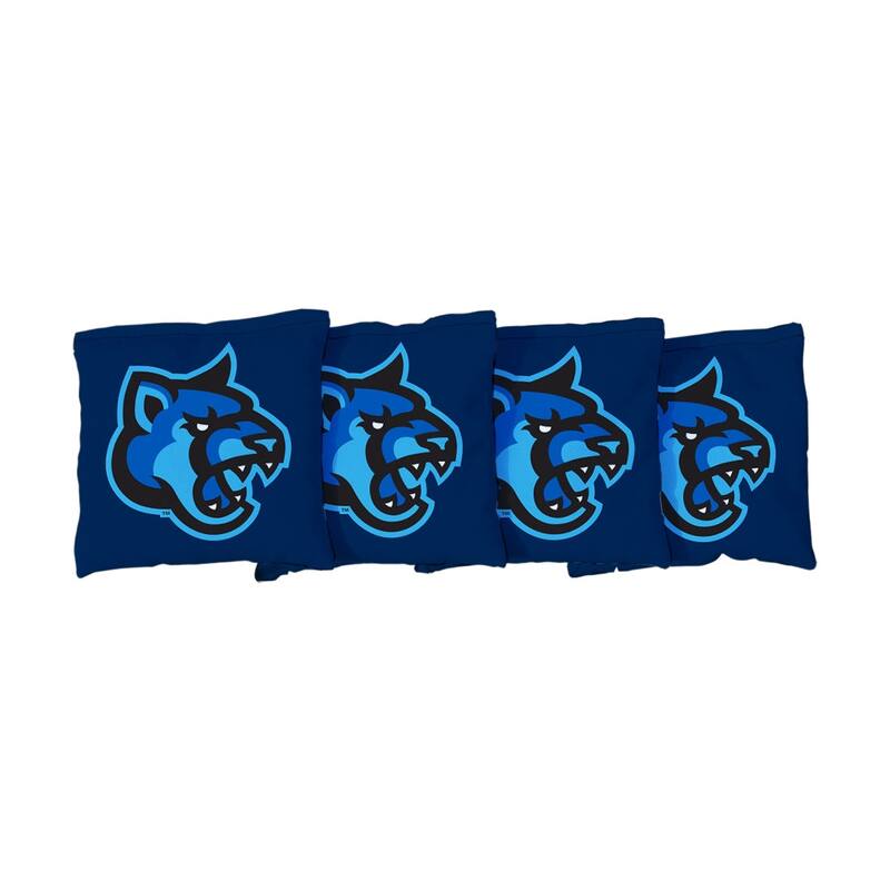 Cal State San Marcos Cougars Dark Blue Cornhole Bags - Corn Filled
