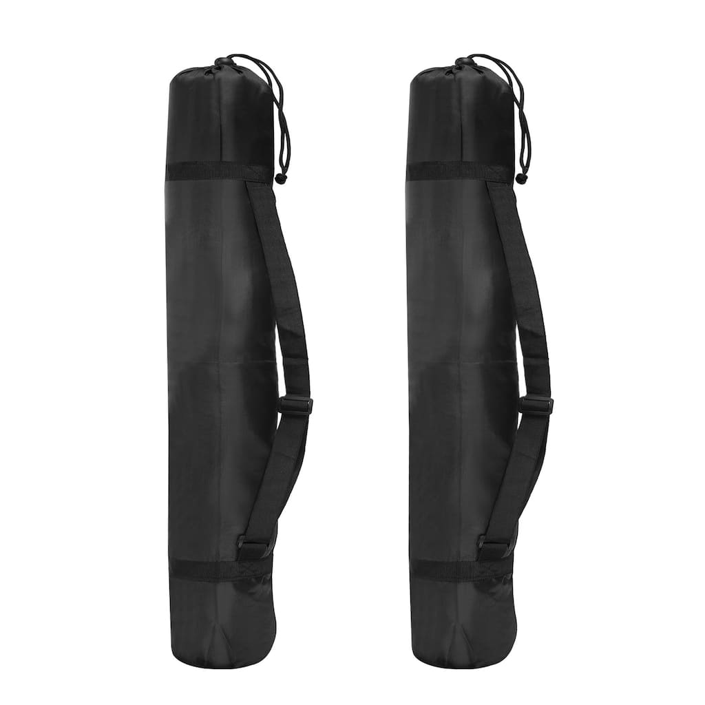 2Pcs 33" Camp Chair Replacement Bag Folding Camping Chair Carry Bag with Strap - Black - 33 Inch