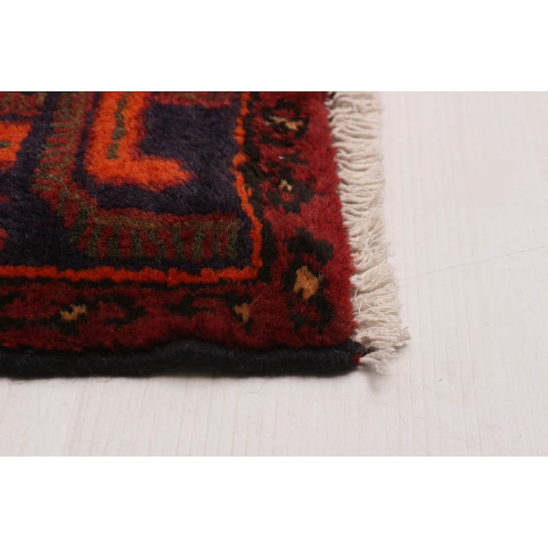 ECARPETGALLERY Hand-knotted Andelz Red Wool Rug - 4'3 x 6'3