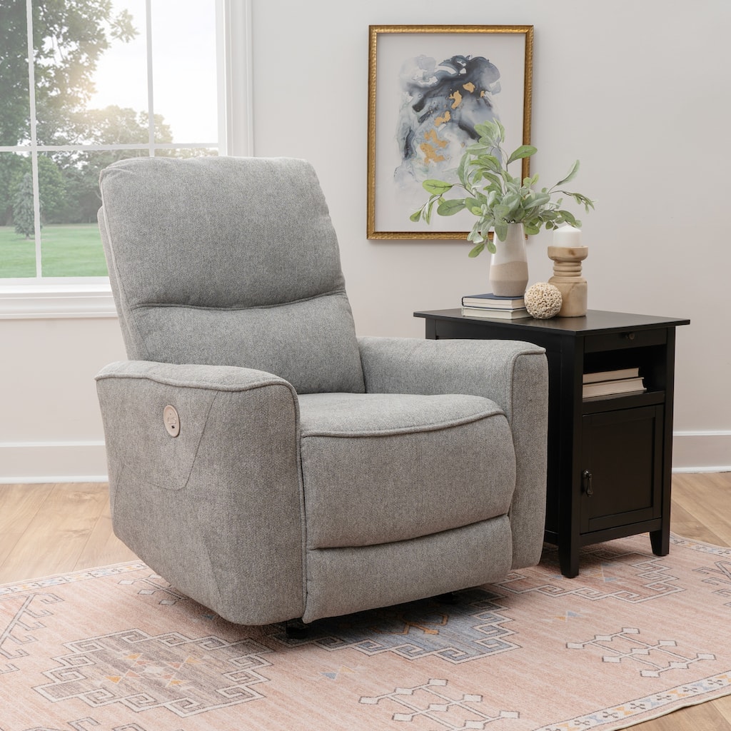Colton Power Reclining Chair Grey