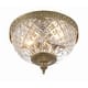 preview thumbnail 4 of 6, Crystorama 2 Light Crystal Flush Mount - 8"W x 8"H x 8"D