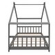 preview thumbnail 21 of 21, Twin Size House Bed Wood Bed Kids Bed with Playhouse Design