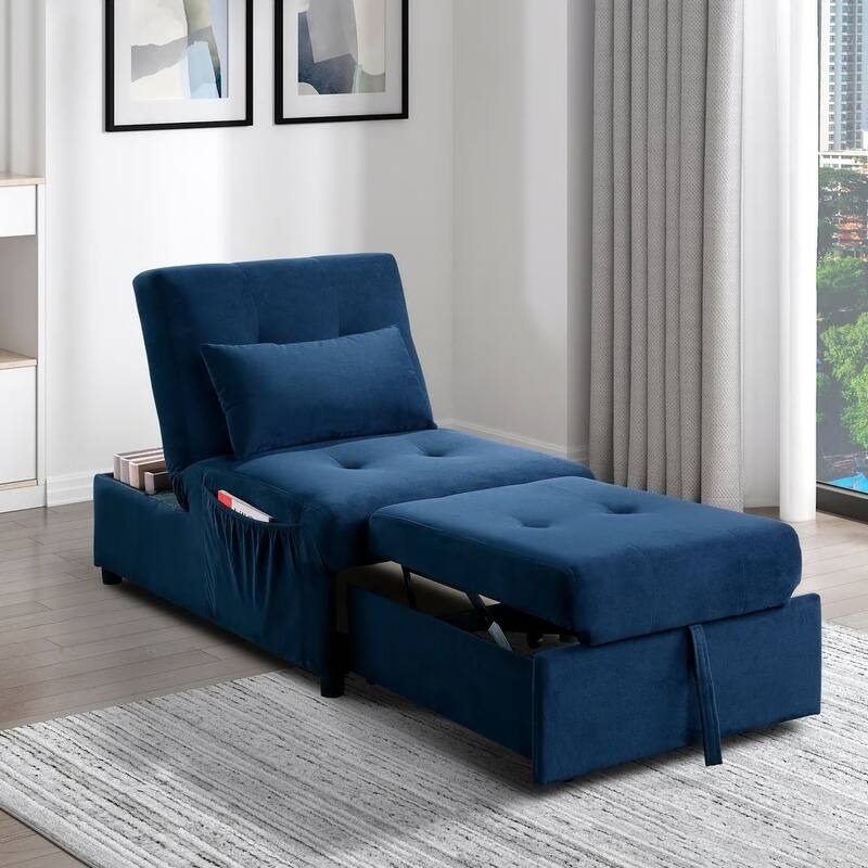 Daria 4-in-1 Convertible Futon Lounge Chair
