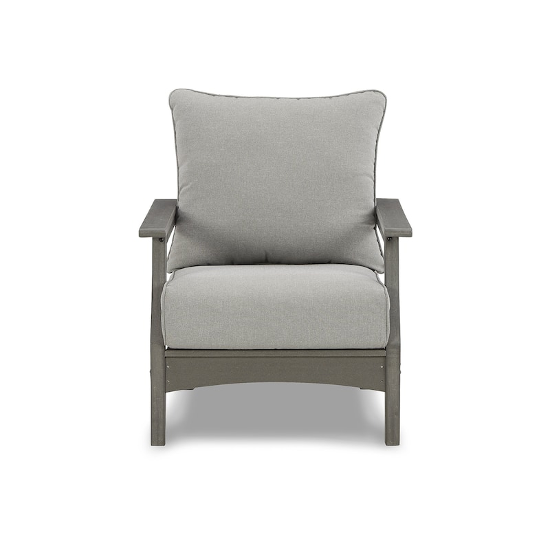 Signature Design by Ashley Visola Gray 3-Piece Outdoor Package - 80"W x 33"D x 37"H