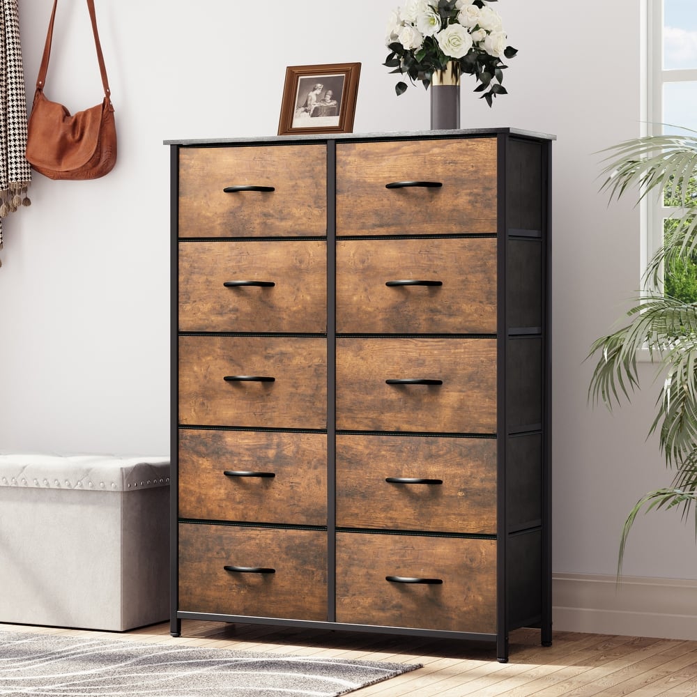 Moasis 10-drawer Bedroom Dresser Storage Tower