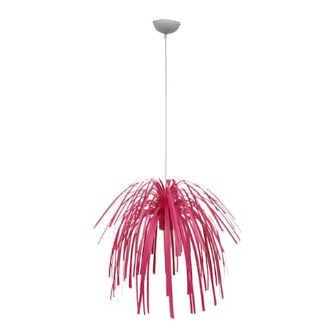 Present Time Fireworks Bright Pink Pendant Lamp - 51.5 X 21 X 21 inches