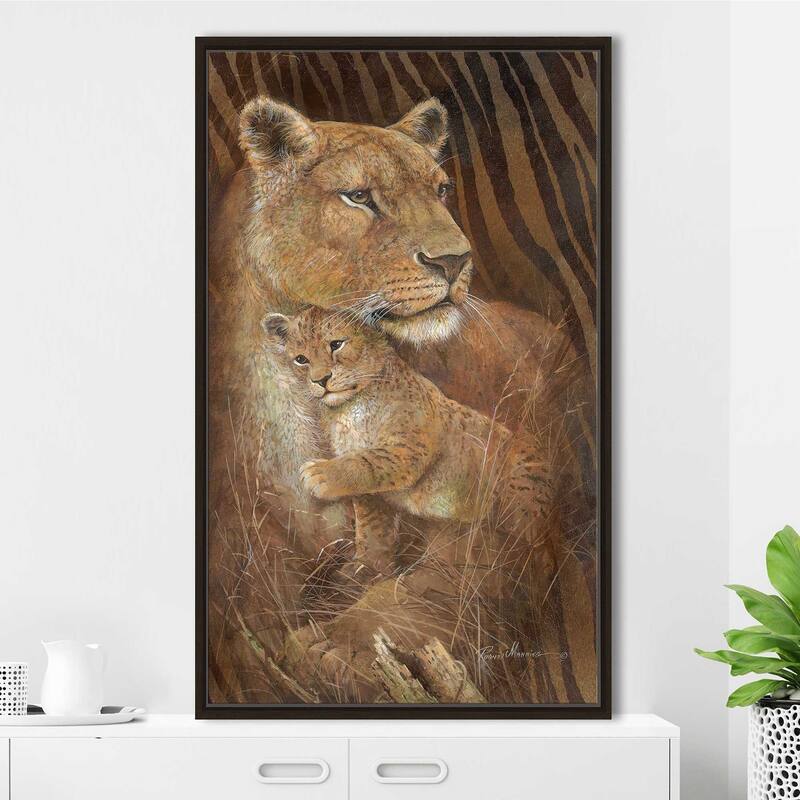 "Shadow of Love" by Ruane Manning Print on Floating Canvas