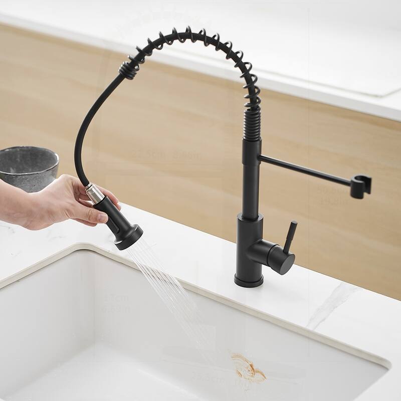 Kitchen Faucet with Pull Down Sprayer and Single Handle