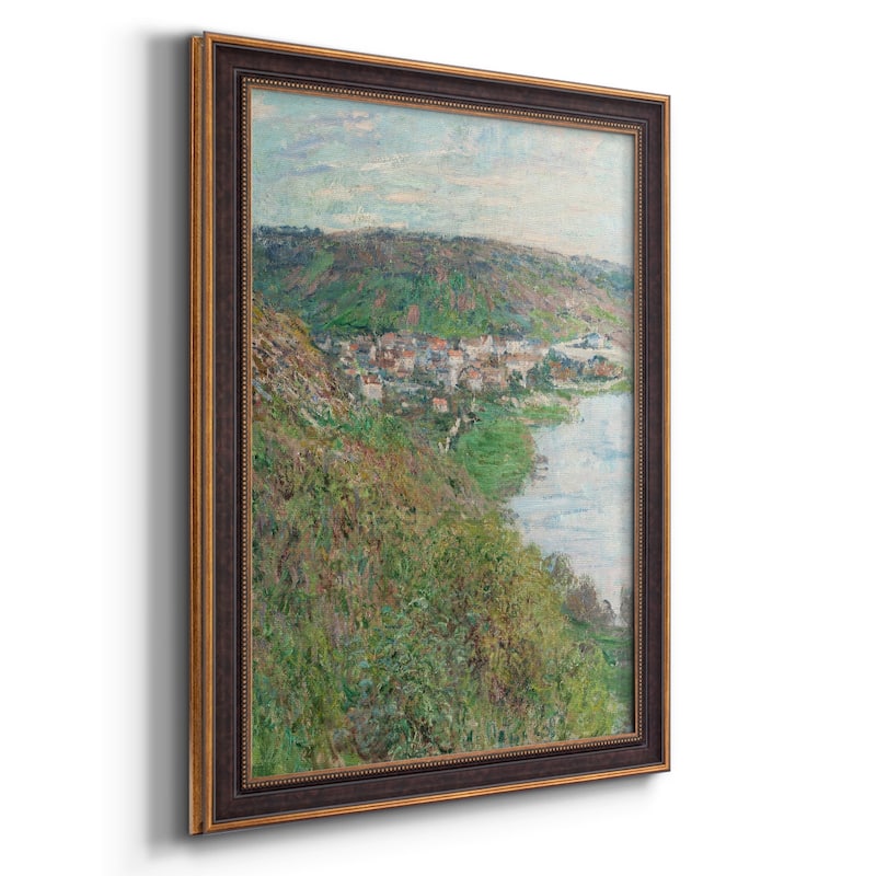 View of Vétheuil Premium Framed Canvas- Ready to Hang