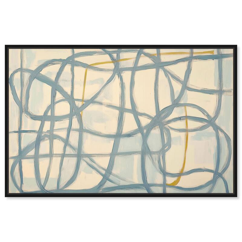 Unbroken Line II Canvas by Art Remedy - Black - 54" x 36"