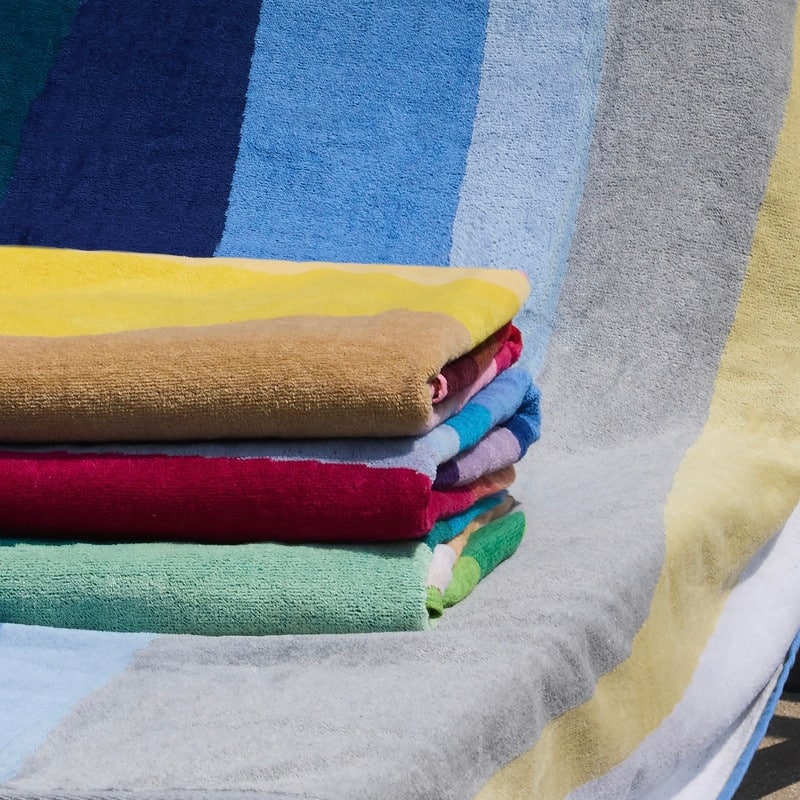 Waves 4-Piece 100 Cotton Velour Towel Set