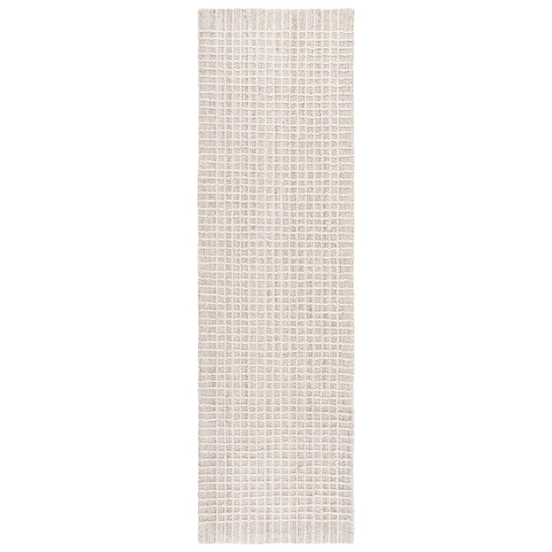 Lauren Ralph Lauren Handmade Emanuella Wool Rug - 2'3" x 8' Runner - Beige/Ivory